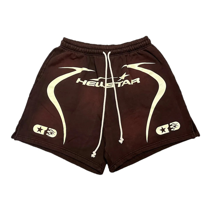 Hellstar Studios Warm Up Sweatshorts Brown