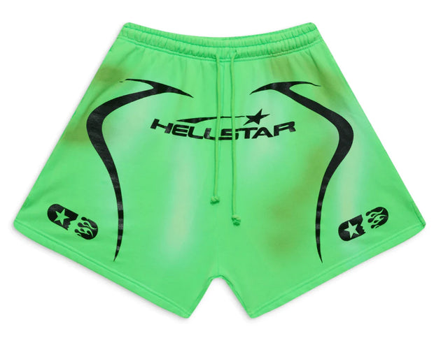 Hellstar Studios Warm Up Sweatshorts Neon Green