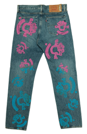 Denim Tears "The Cotton Wreath Jean Light Wash Pink/Blue"