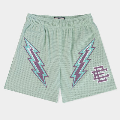 Eric Emanuel EE Basic Short "Silt Green/Purple Bolt"