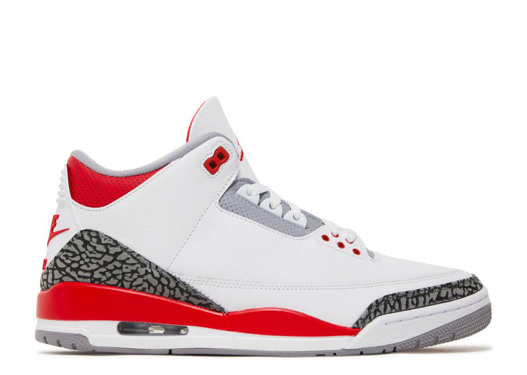 Mens Air Jordan 3 Retro "Fire Red"