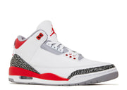 Mens Air Jordan 3 Retro "Fire Red"